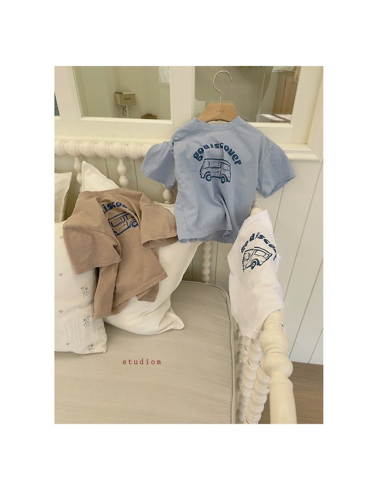 Studio M - Korean Children Fashion - #fashionkids - Godis Cover Print Tee