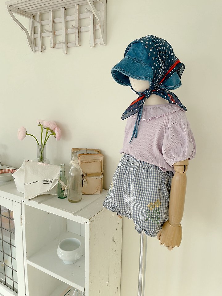 Studio M - Korean Children Fashion - #fashionkids - Bibi Jacquard Frill Tee - 3