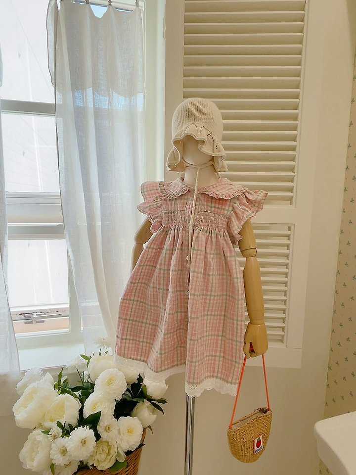 Studio M - Korean Children Fashion - #kidsshorts - Vintage Smoke One-piece (White Ivory) - 10