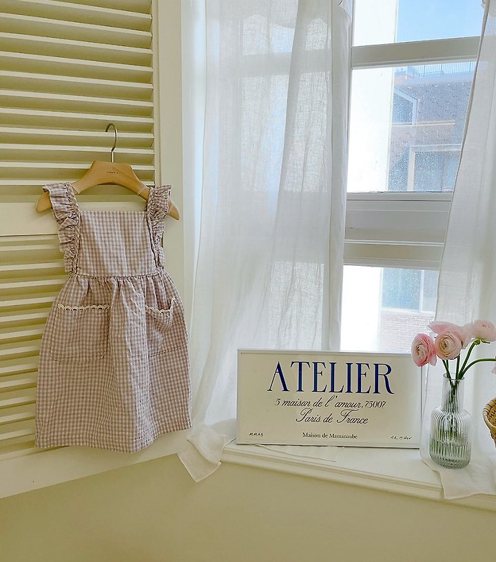 Studio M - Korean Children Fashion - #kidsshorts - Apron One-piece - 7