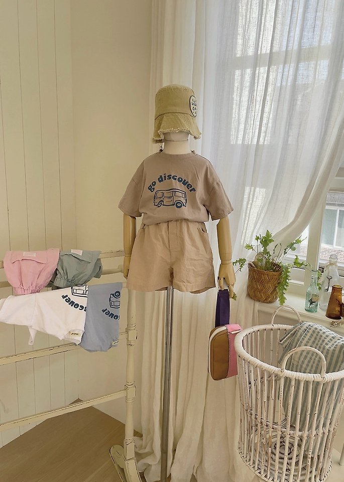 Studio M - Korean Children Fashion - #kidsshorts - Godis Cover Print Tee - 2