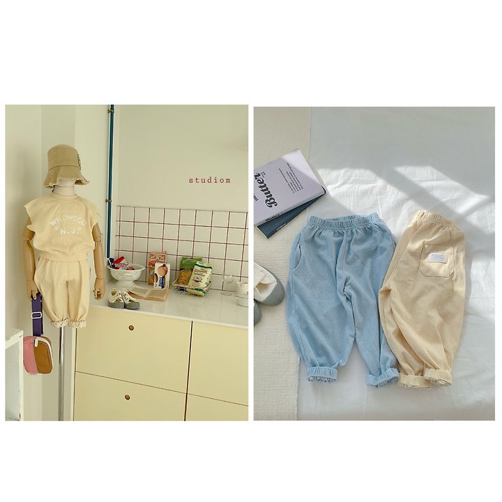 Studio M - Korean Children Fashion - #kidsshorts - Pigment Banding Pants