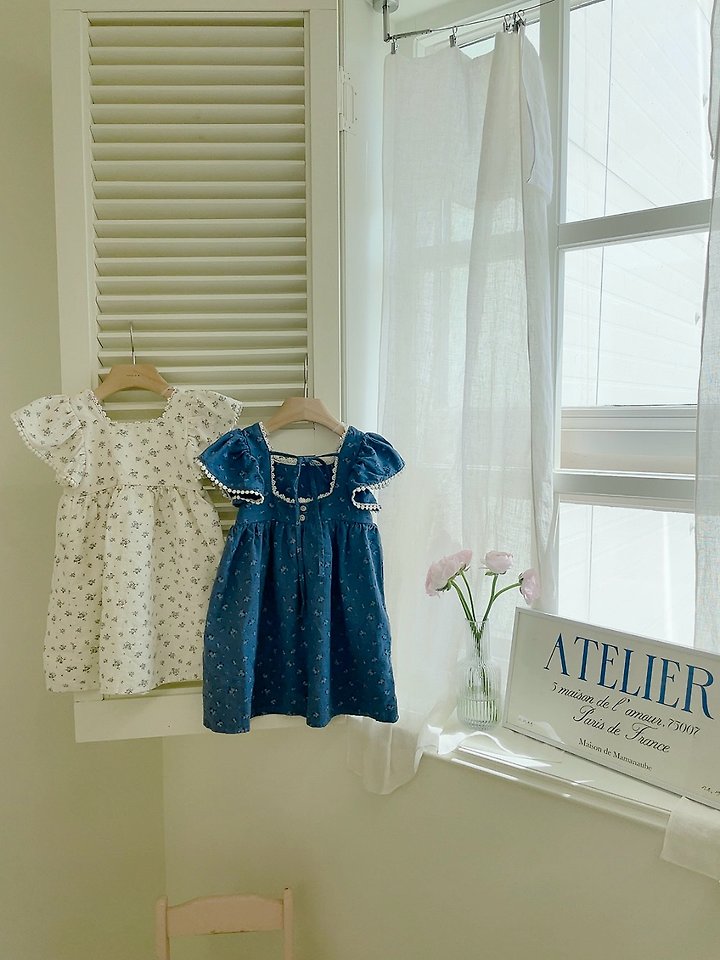 Studio M - Korean Children Fashion - #kidsshorts - Blooming Linen One-piece - 8
