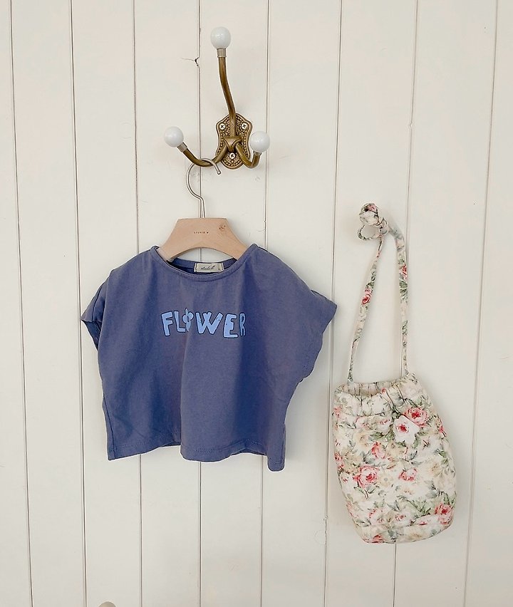 Studio M - Korean Children Fashion - #kidsstore - Flower Print Tee - 9