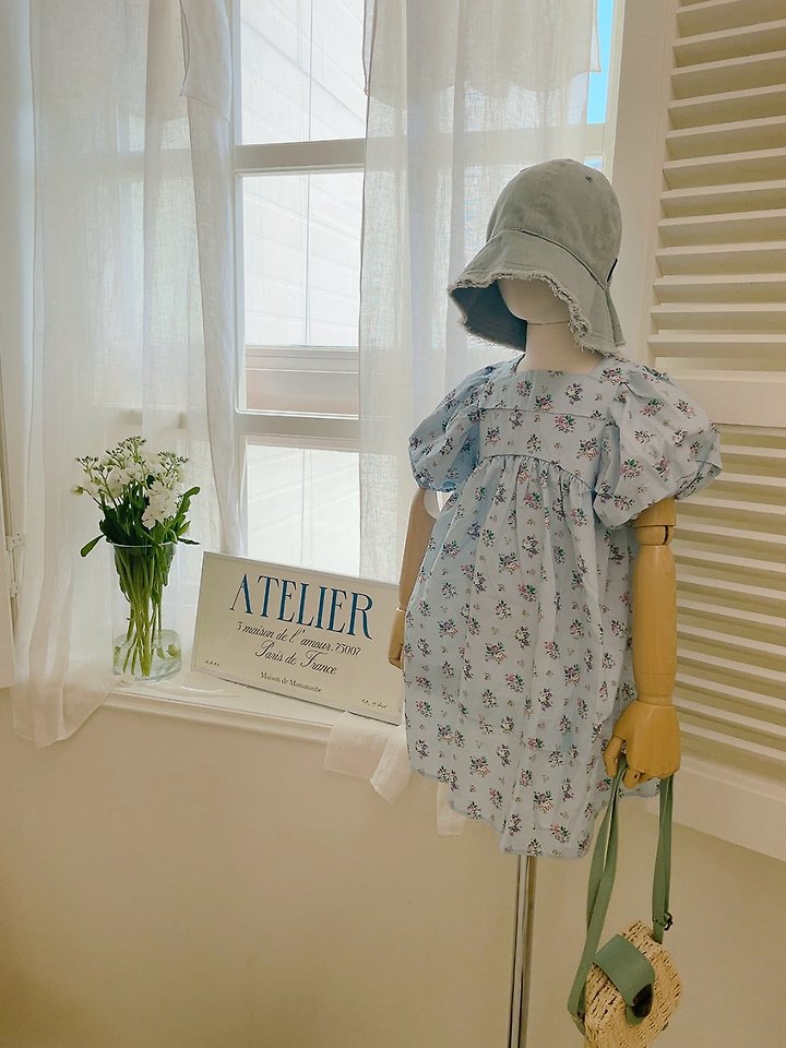 Studio M - Korean Children Fashion - #kidsshorts - Flower Pintuck One-piece - 4