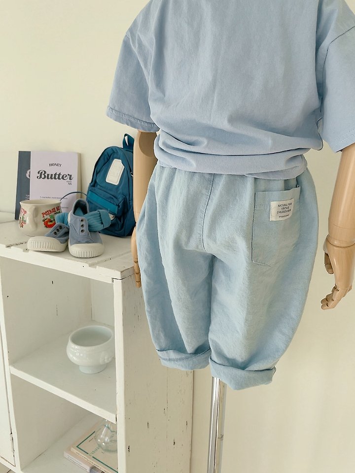 Studio M - Korean Children Fashion - #littlefashionista - Cotton Linen Wide Pants - 5