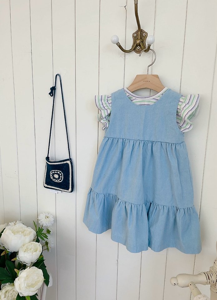 Studio M - Korean Children Fashion - #littlefashionista - Washed Two-Way One-piece - 9