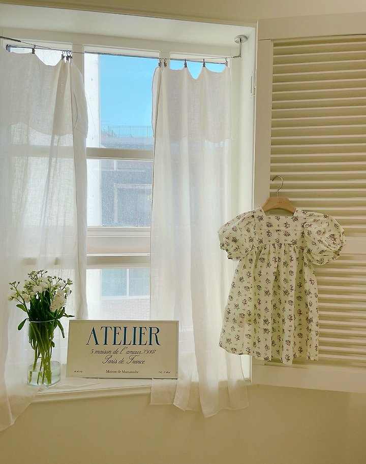 Studio M - Korean Children Fashion - #littlefashionista - Flower Pintuck One-piece - 7