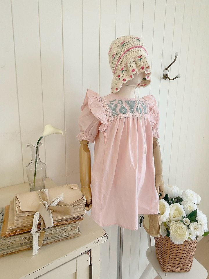 Studio M - Korean Children Fashion - #littlefashionista - Louis Embroidery One-piece - 3