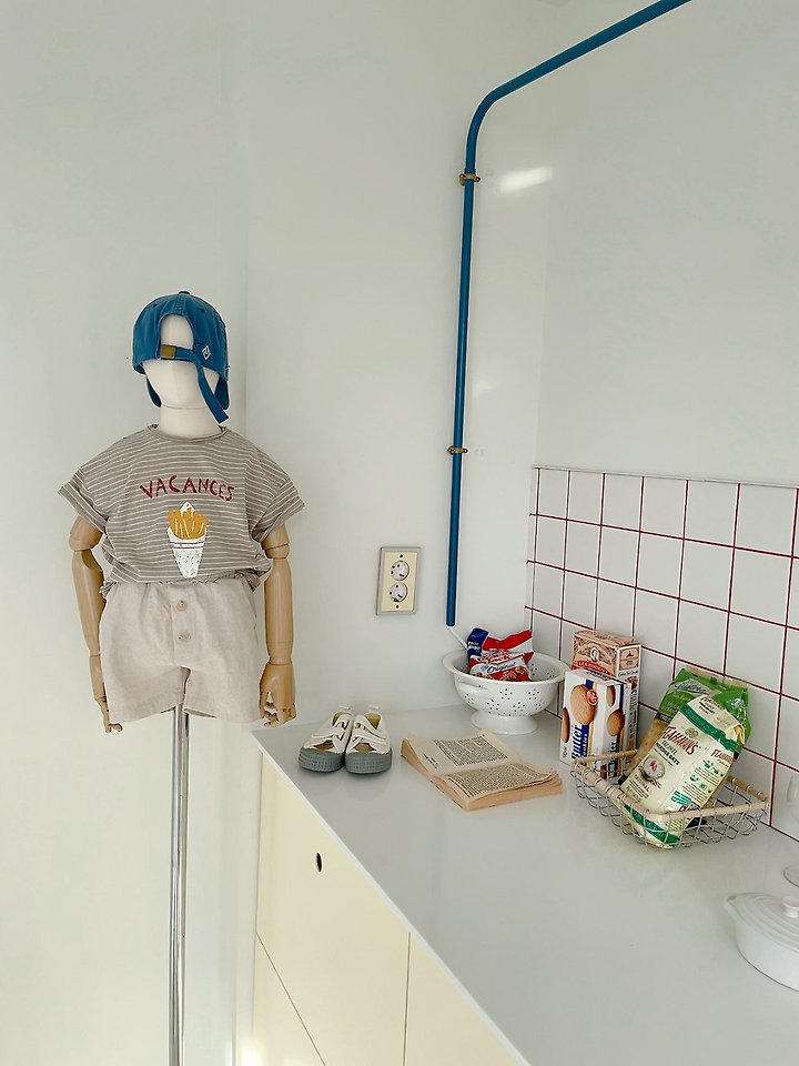 Studio M - Korean Children Fashion - #littlefashionista - French Stripe Tee - 2