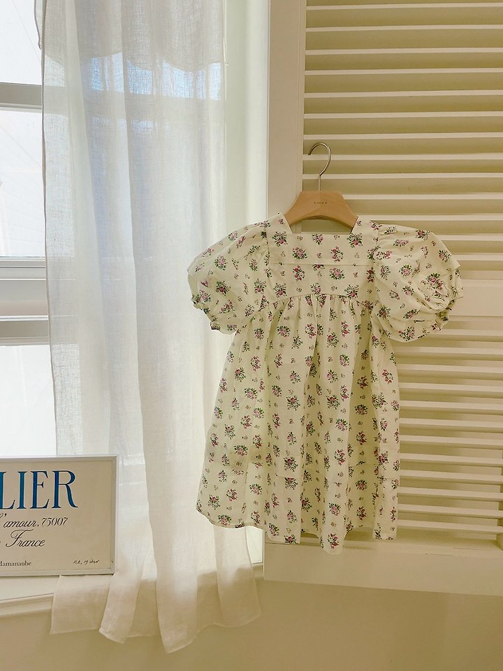 Studio M - Korean Children Fashion - #magicofchildhood - Flower Pintuck One-piece - 8