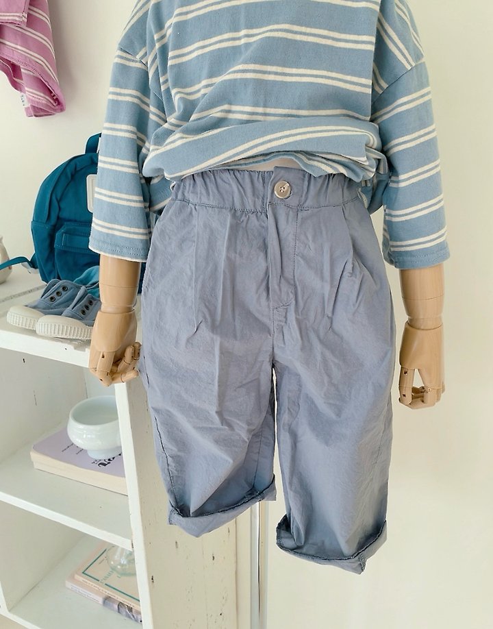 Studio M - Korean Children Fashion - #minifashionista - One-Pin Tuck Wide Pants - 3