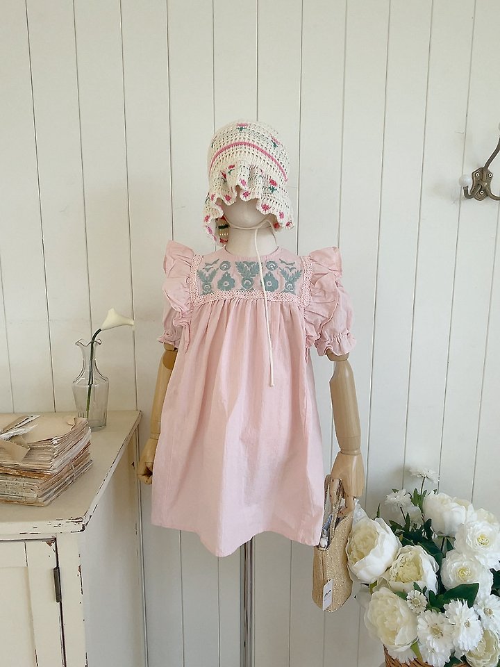 Studio M - Korean Children Fashion - #minifashionista - Louis Embroidery One-piece - 5