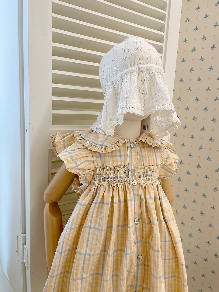 Studio M - Korean Children Fashion - #prettylittlegirls - Vintage Smoke One-piece (White Ivory) - 3
