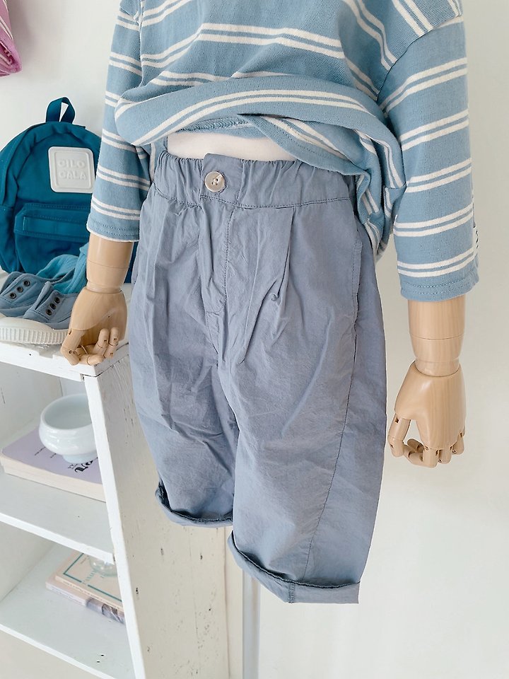Studio M - Korean Children Fashion - #minifashionista - One-Pin Tuck Wide Pants - 4