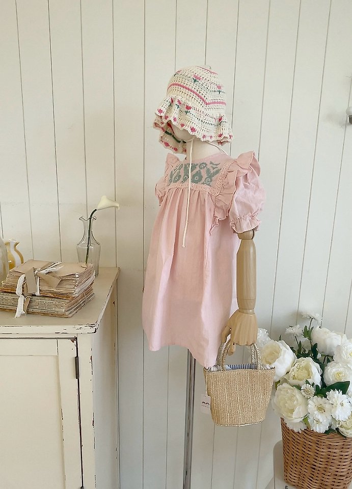 Studio M - Korean Children Fashion - #prettylittlegirls - Louis Embroidery One-piece - 6