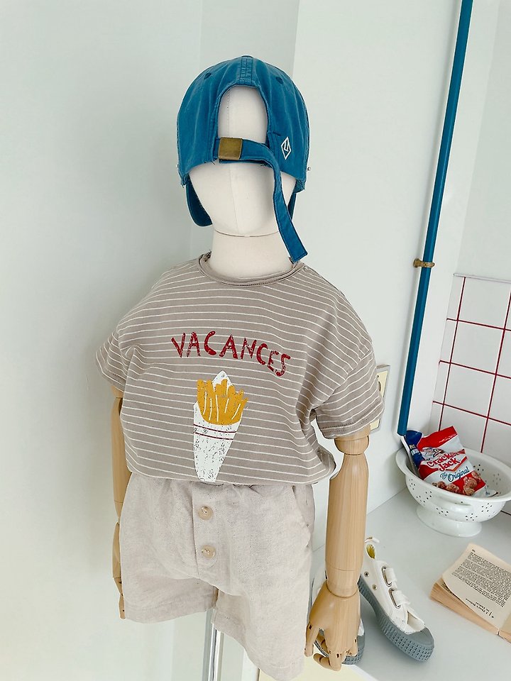 Studio M - Korean Children Fashion - #prettylittlegirls - French Stripe Tee - 5