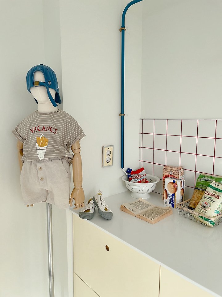 Studio M - Korean Children Fashion - #minifashionista - Linen Button Shorts - 4