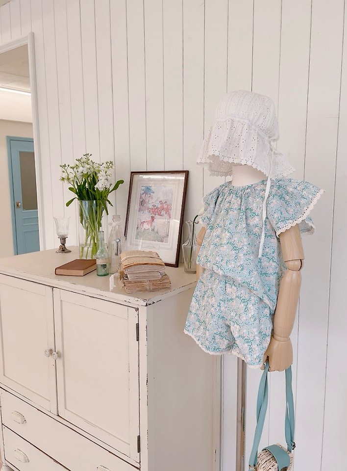Studio M - Korean Children Fashion - #prettylittlegirls - Paul & Joe Print Back Tie Blouse - 3