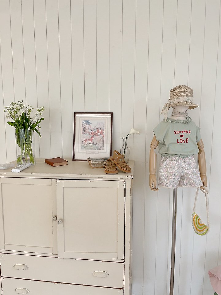 Studio M - Korean Children Fashion - #prettylittlegirls - Paul & Joe Print Shorts - 2