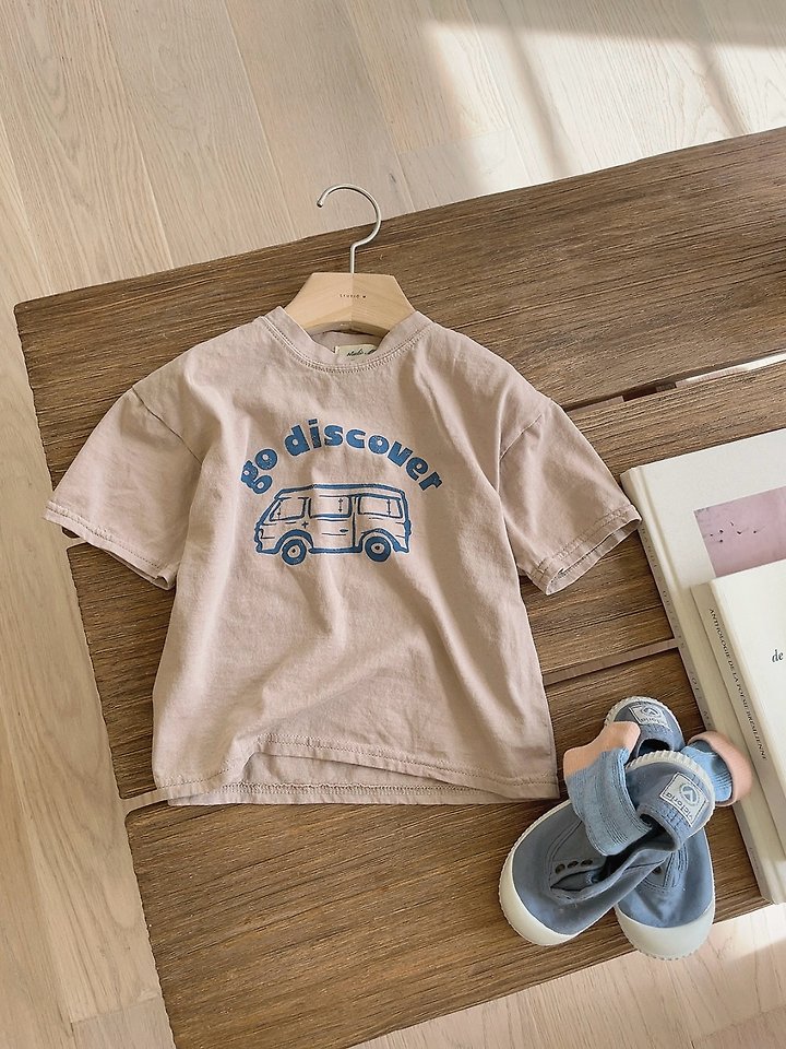 Studio M - Korean Children Fashion - #todddlerfashion - Godis Cover Print Tee - 10