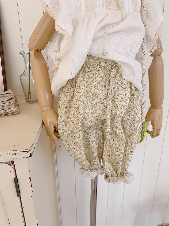 Studio M - Korean Children Fashion - #todddlerfashion - Nana Strap Flower Pants - 3