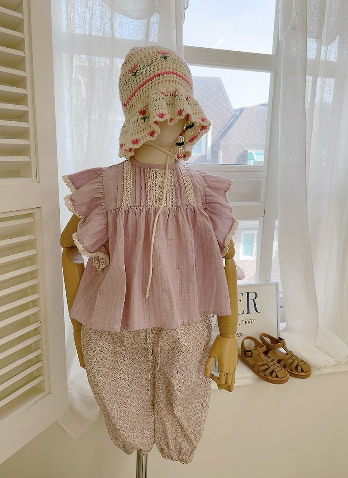 Studio M - Korean Children Fashion - #todddlerfashion - Misha Lace Blouse - 2