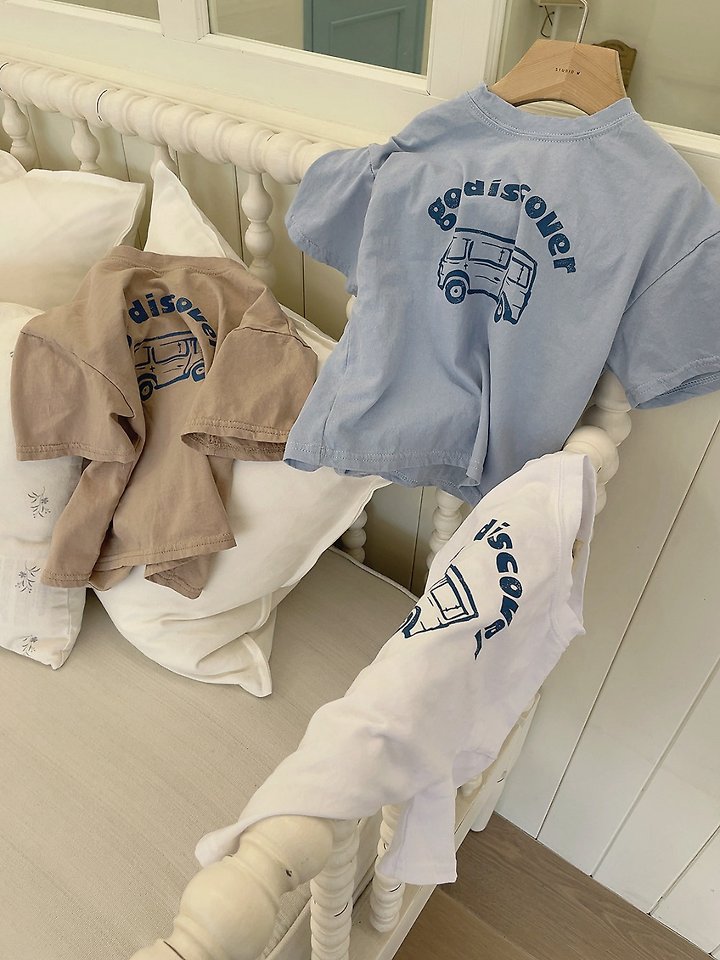Studio M - Korean Children Fashion - #toddlerclothing - Godis Cover Print Tee - 11