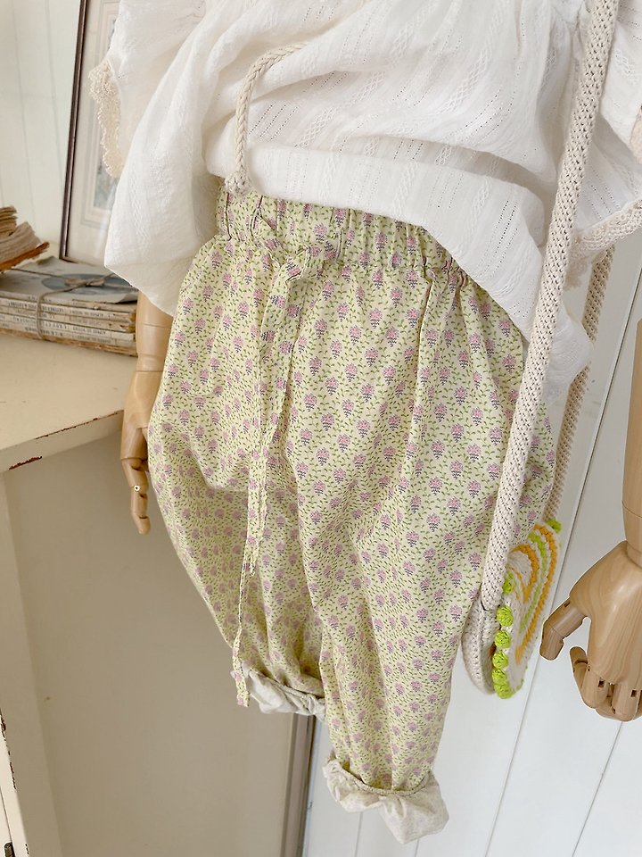 Studio M - Korean Children Fashion - #todddlerfashion - Nana Strap Flower Pants - 4
