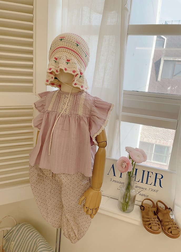Studio M - Korean Children Fashion - #toddlerclothing - Misha Lace Blouse - 3