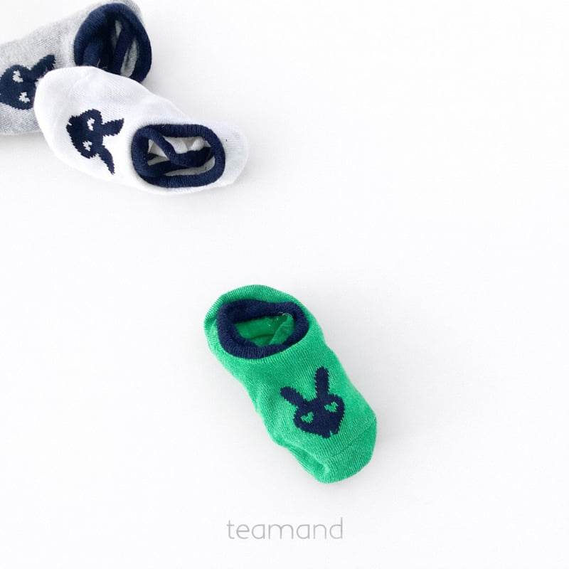 Teamand - Korean Baby Fashion - #babyboutique - Rabbit Socks Pepper Set - 3