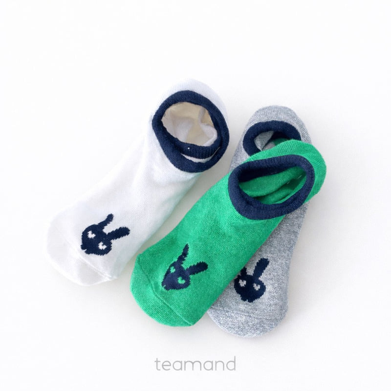 Teamand - Korean Baby Fashion - #babyboutique - Rabbit Socks Pepper Set - 4