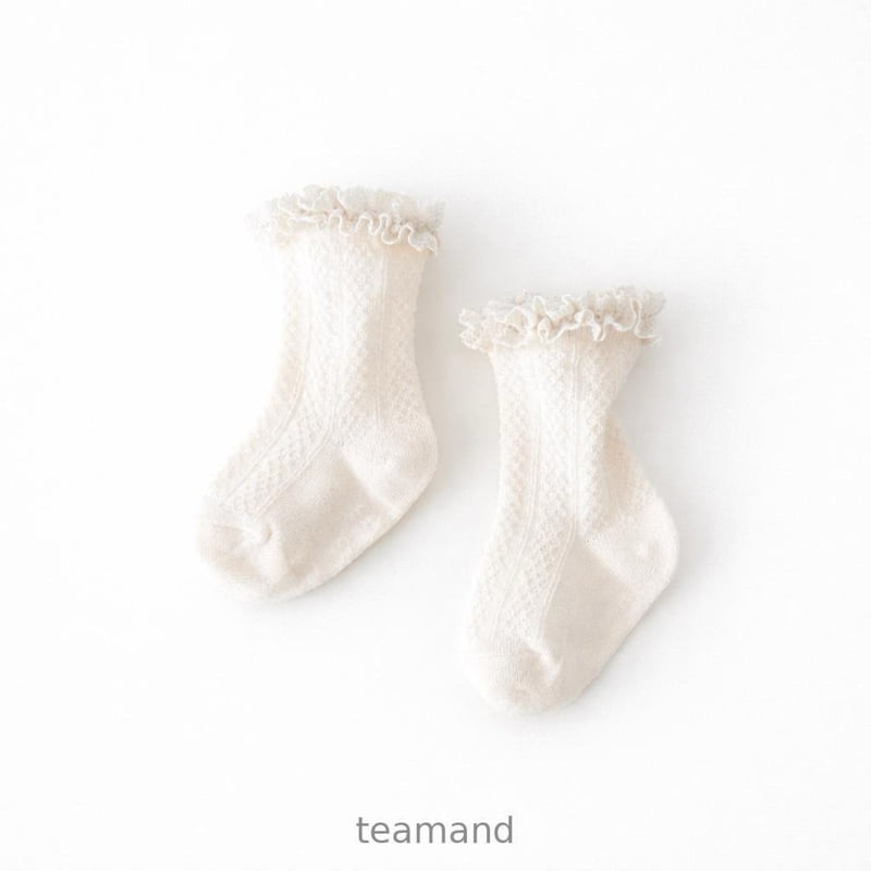 Teamand - Korean Baby Fashion - #babyclothing - French Lace Socks - 3