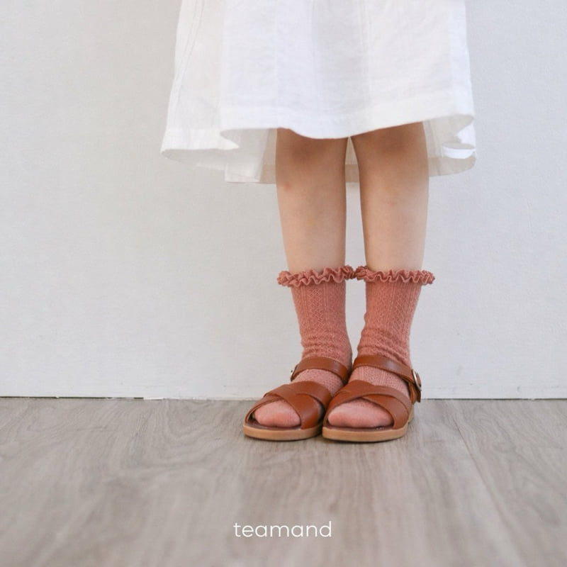 Teamand - Korean Baby Fashion - #babygirlfashion - French Lace Socks - 6
