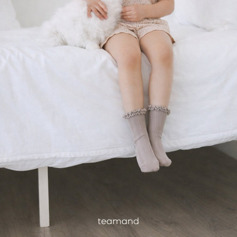 Teamand - Korean Baby Fashion - #babylifestyle - French Lace Socks - 7