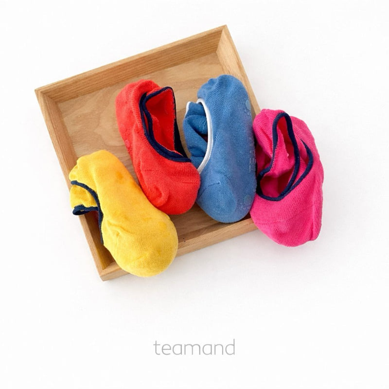 Teamand - Korean Baby Fashion - #onlinebabyboutique - Cotton Socks Vivid Set - 2