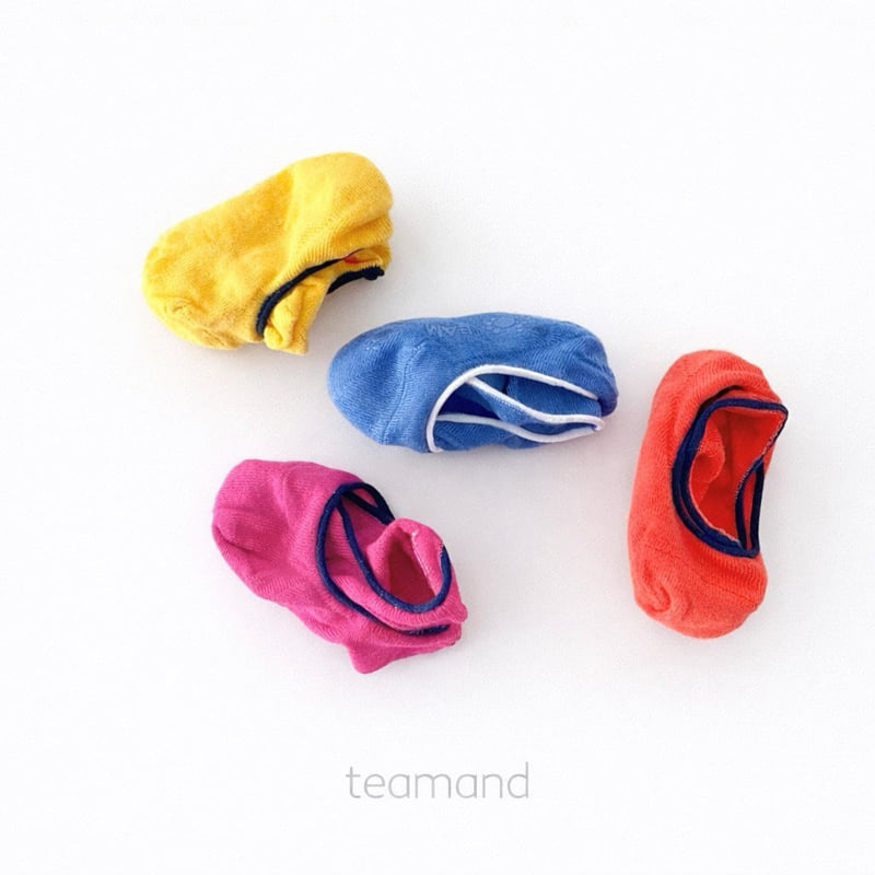 Teamand - Korean Baby Fashion - #onlinebabyshop - Cotton Socks Vivid Set - 3