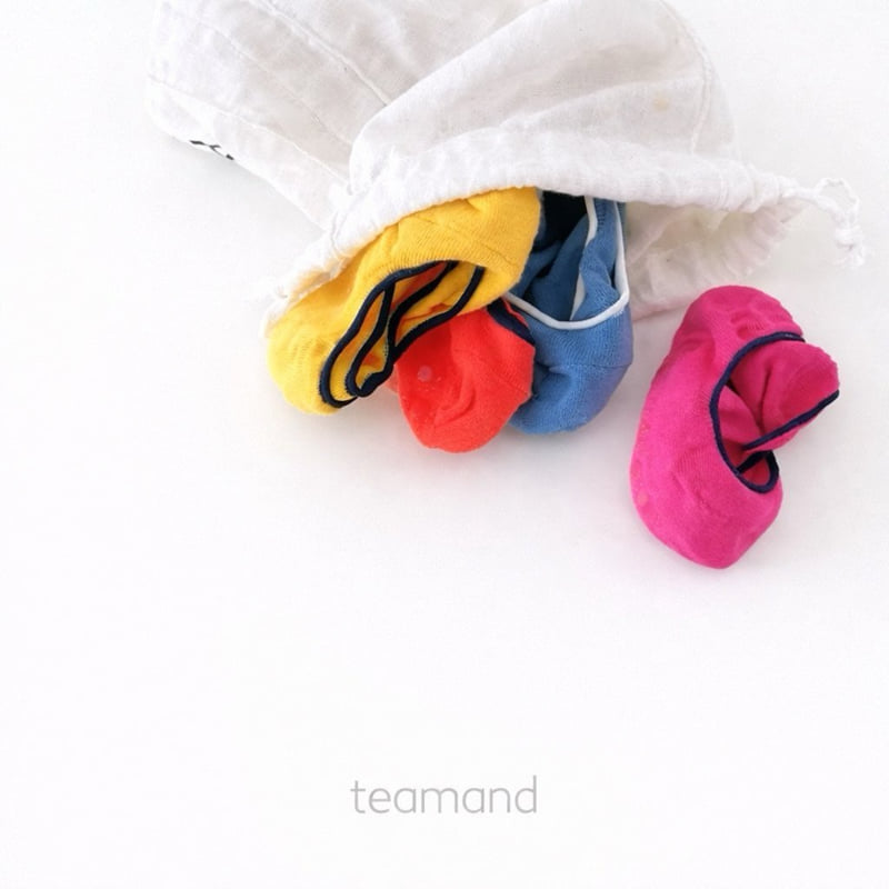 Teamand - Korean Baby Fashion - #onlinebabyshop - Cotton Socks Vivid Set - 4