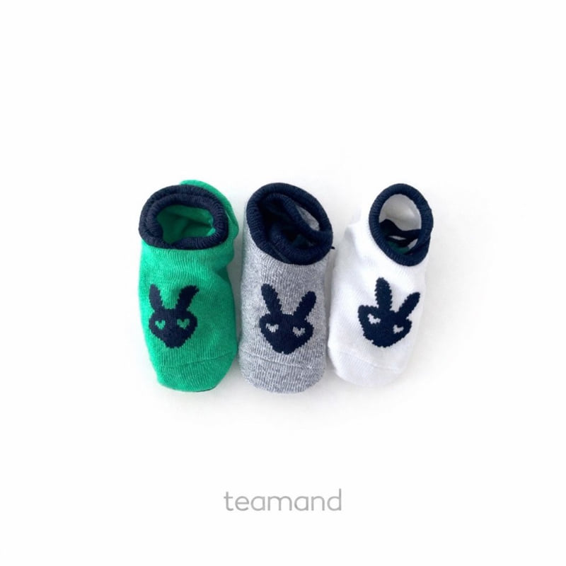Teamand - Korean Baby Fashion - #smilingbaby - Rabbit Socks Pepper Set - 2