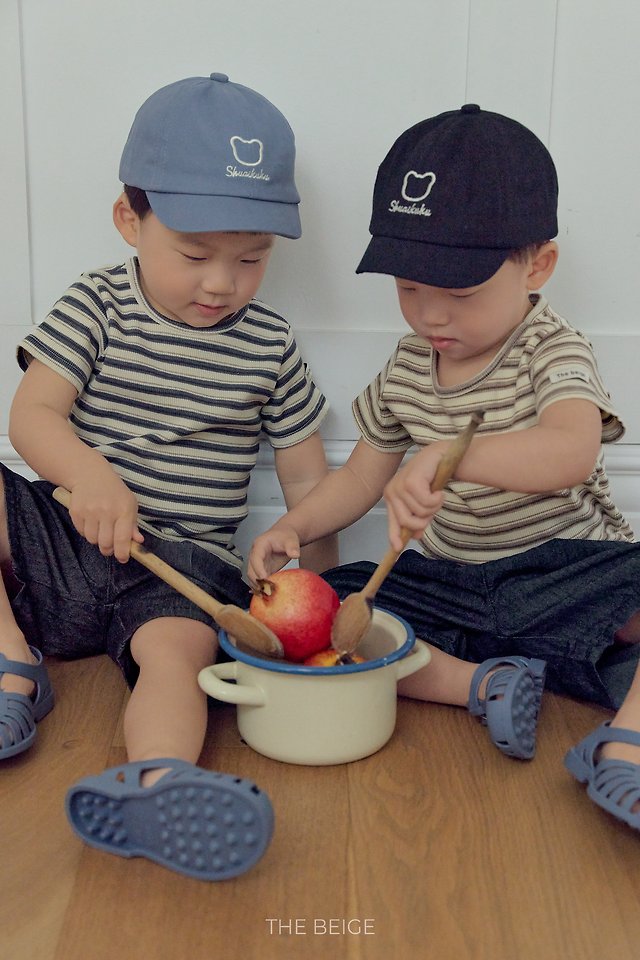 The Beige - Korean Baby Fashion - #babyboutique - Ribbed Slim Tee - 2