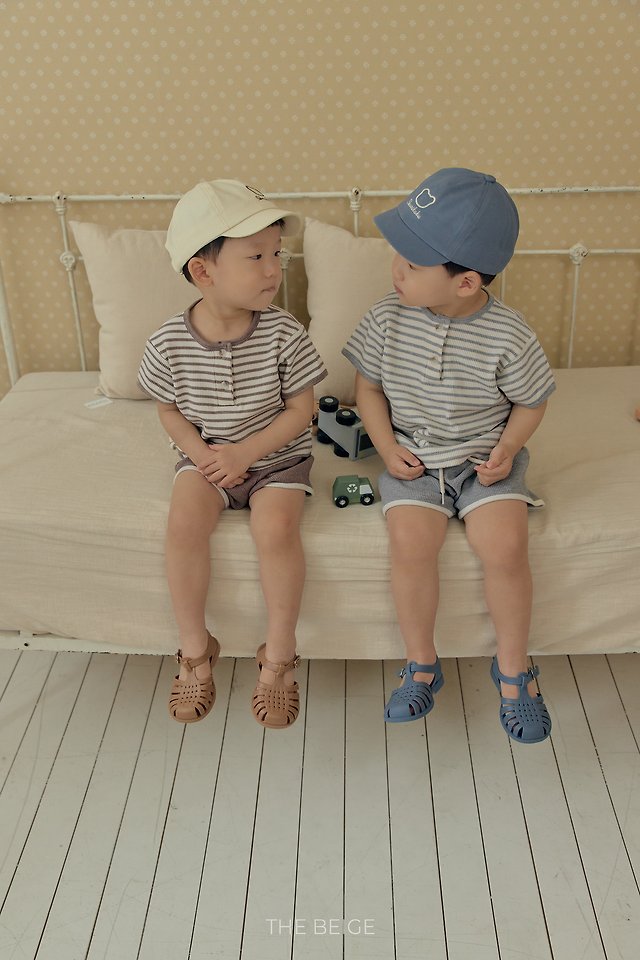 The Beige - Korean Baby Fashion - #babyboutique - Waffle Shorts - 11