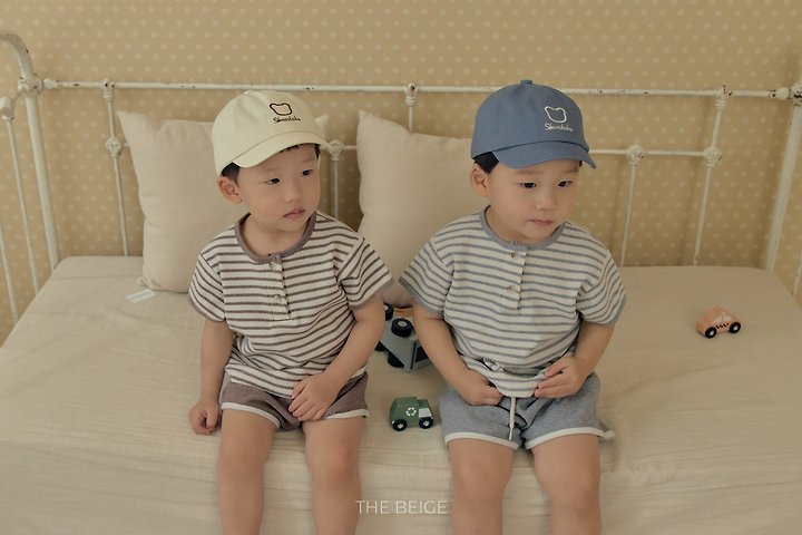 The Beige - Korean Baby Fashion - #babyboutique - Waffle Short Sleeve Tee - 10