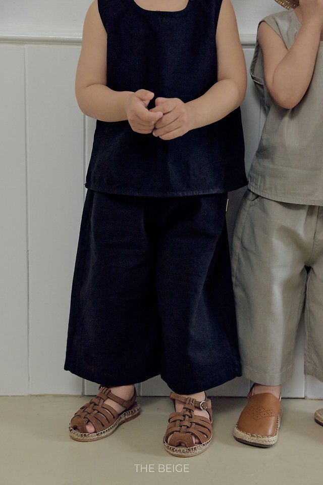 The Beige - Korean Baby Fashion - #babyboutique - 26 Linen Wide Pants - 9