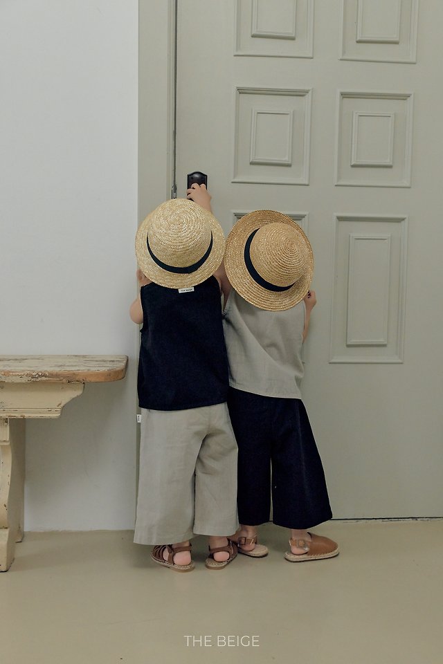 The Beige - Korean Baby Fashion - #babyboutique - Linen Long Sleeveless - 7