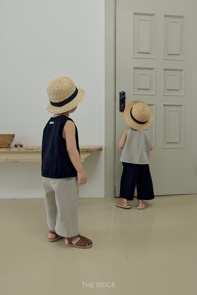 The Beige - Korean Baby Fashion - #babyboutique - Linen Long Sleeveless - 8