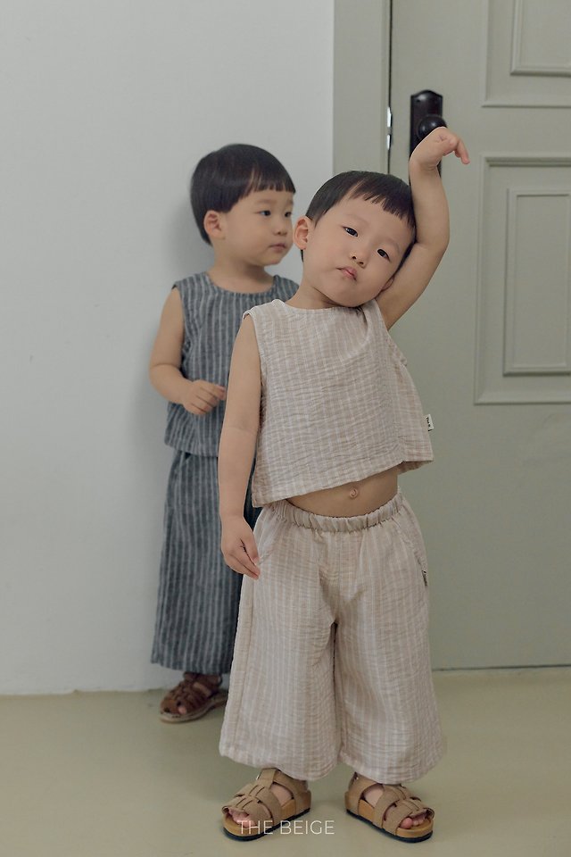 The Beige - Korean Baby Fashion - #babyboutique - ST Woven Sleeveless - 5