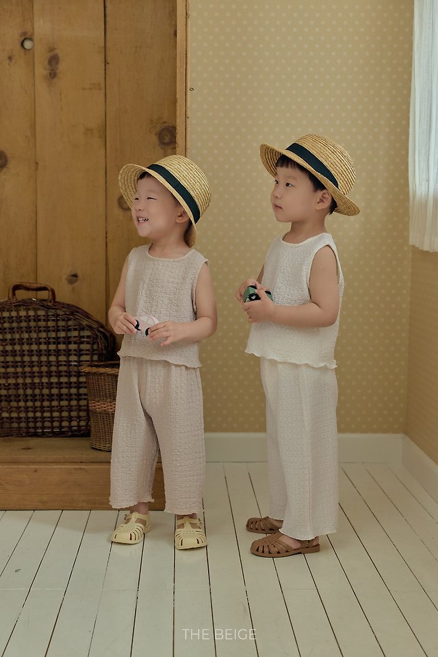 The Beige - Korean Baby Fashion - #babyboutique - Wrinkle Set - 3