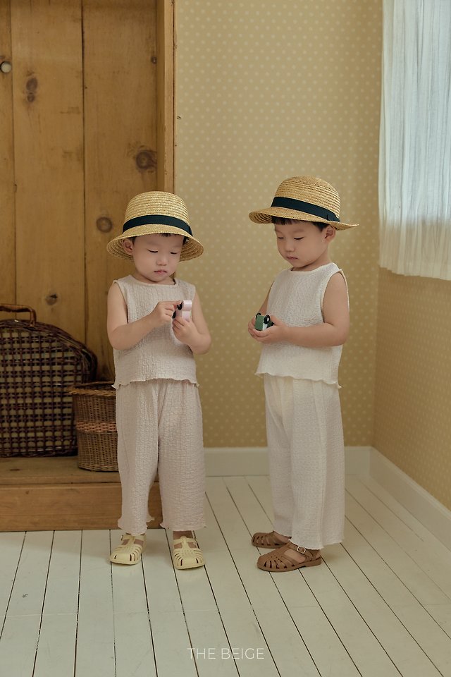 The Beige - Korean Baby Fashion - #babyboutique - Wrinkle Set - 4