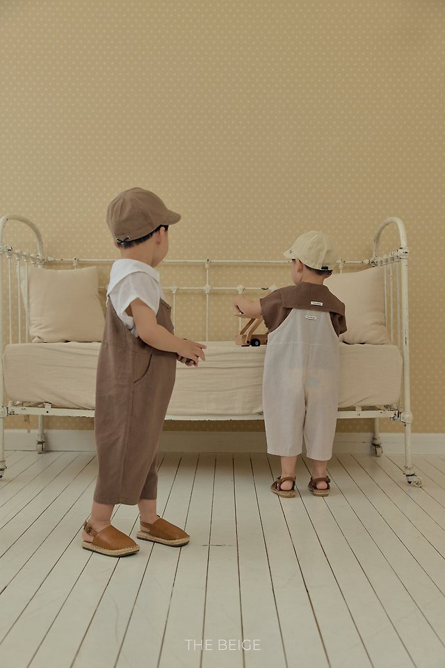 The Beige - Korean Baby Fashion - #babyboutique - 26 Rib Overalls - 2