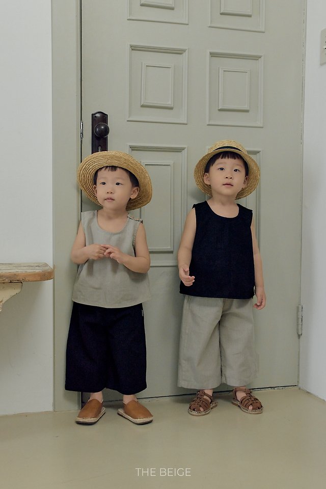 The Beige - Korean Baby Fashion - #babyboutiqueclothing - Linen Long Sleeveless - 9